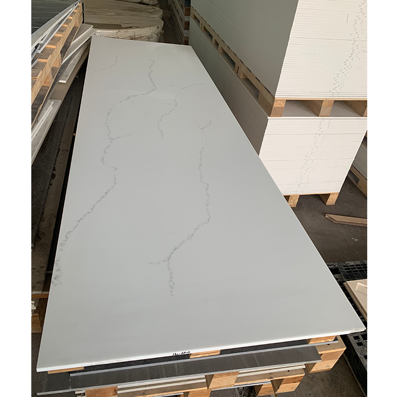 Prix ​​d'usine Koris 12x760x3660mm feuille de marbre acrylique en pierre artificielle pour dessus de vanité