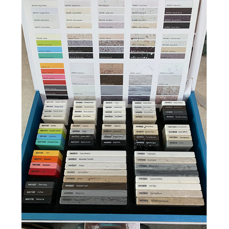 Surface solide artificielle de dalle de marbre pour des partie supérieure du comptoir acryliques de feuille de dessus de banc de cuisine