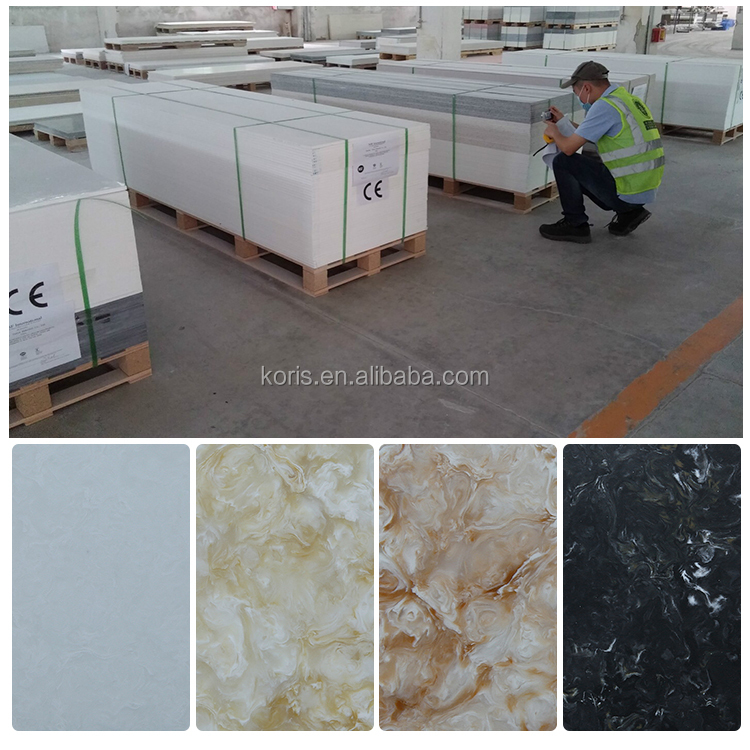 Appuis de fenêtre en marbre artificiel de granit à surface solide à haute imitation