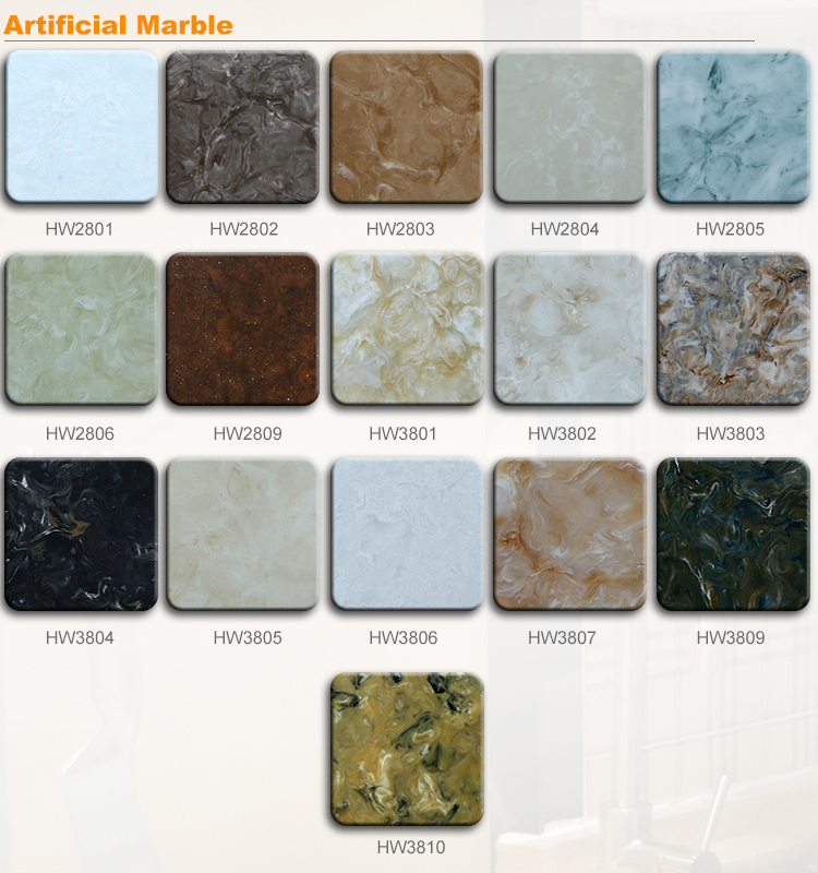 Surface solide de texture de marbre de 2440mm 3660mm