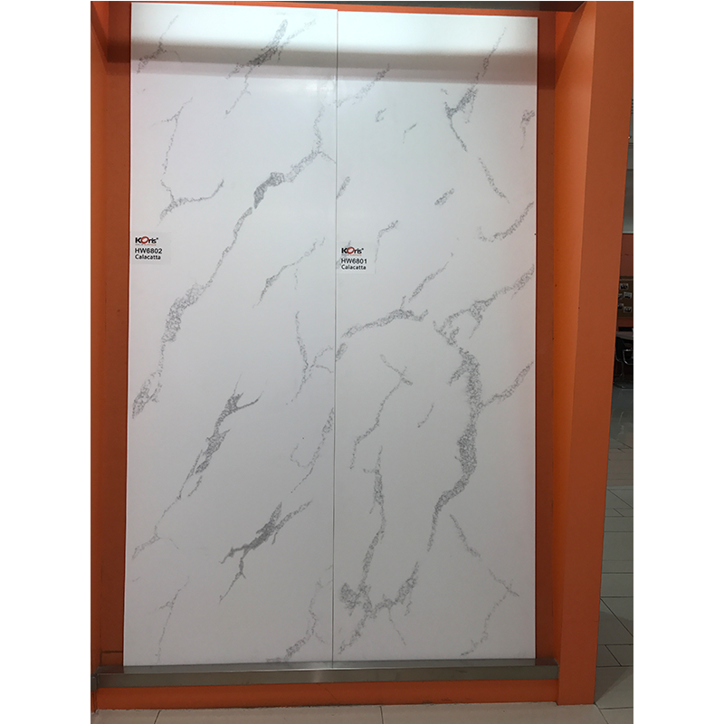 100% pur acrylique Staron surface extérieure solide marbre-comme la coupe à la taille de la table en pierre artificielle de comptoir