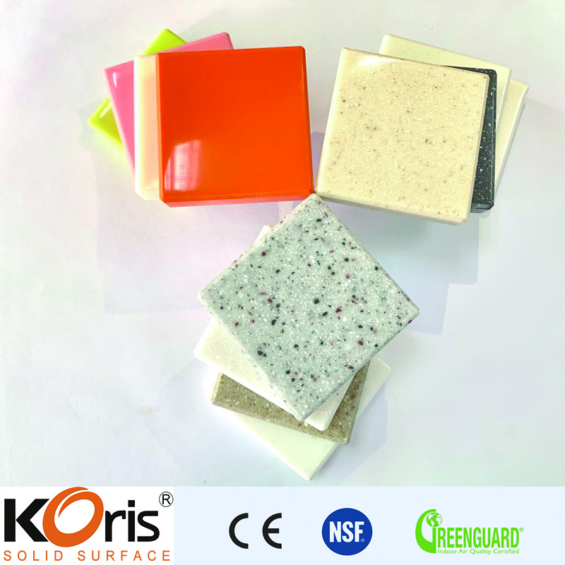 Surface solide en pierre artificielle / Type de marbre / Corian, Lg , Staron Colors