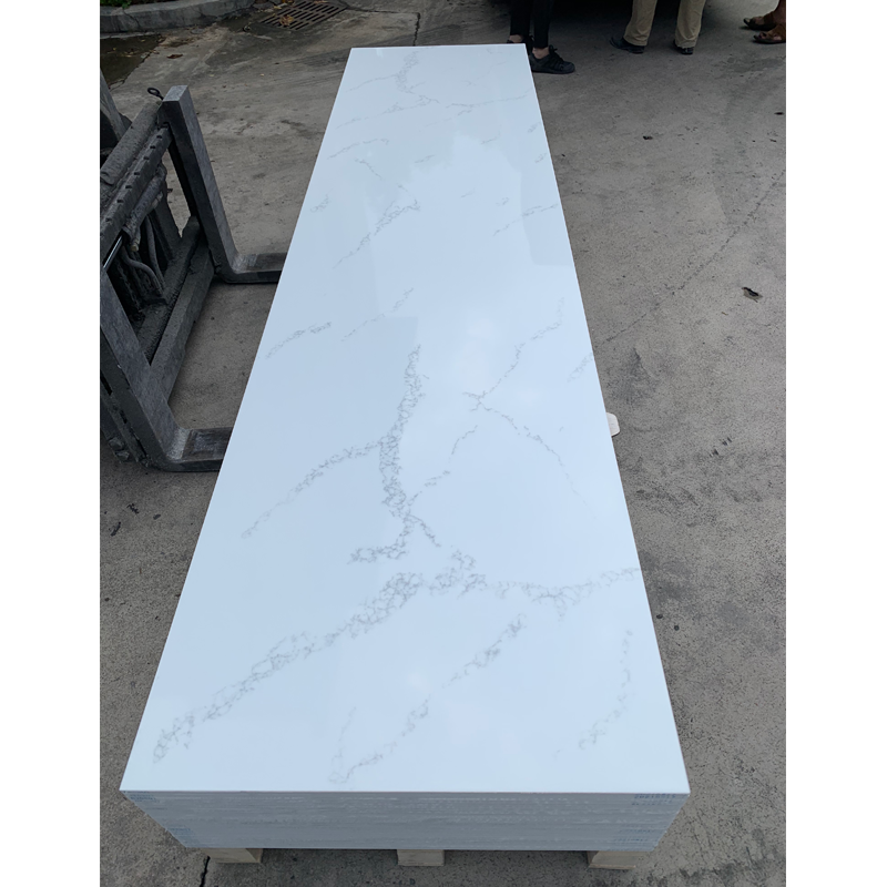 3680*760*12mm Grande Dalle Corian Blanc Solide Pierre Artificielle Acrylique