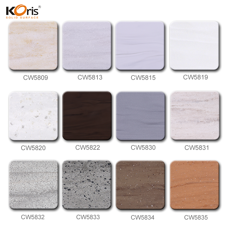 CE, NSF, ISO 9001 Surface solide acrylique modifiée à prix compétitif